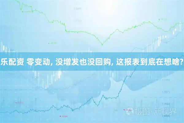 乐配资 零变动, 没增发也没回购, 这报表到底在想啥?